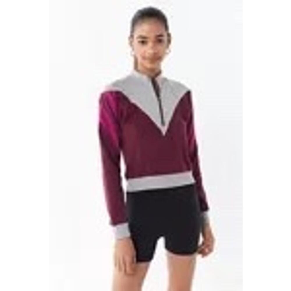 Urban Outfitters Kent Colorblock Half-Zip Sweatshirt  Sz M - Picture 5 of 6
